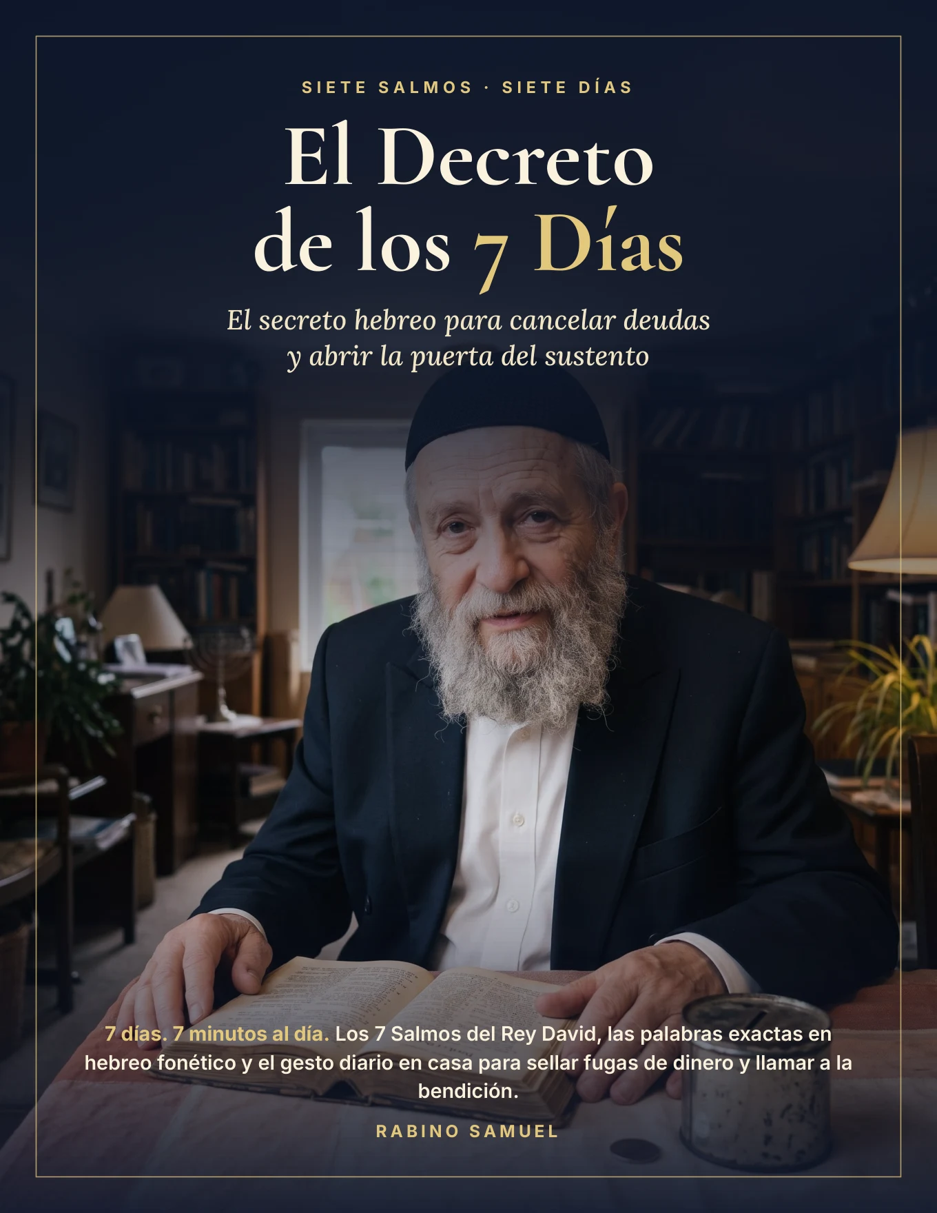 Portada del libro El Decreto de los 7 Días por el Rabino Samuel